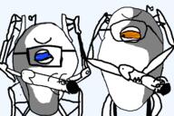 4soyjaks antenna are_you_soying_what_im_soying atlas(portal_2) blue_eye cyclops monocle no_mouth no_nose one_eye orange_eye orange_sclera peabody penis portal robot transparent_background valve variant:gapejak variant:markiplier_soyjak video_game // 1200x800 // 114.4KB