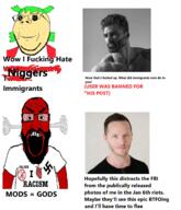 1488 2soyjaks 4chan angry anime balding beard clothes fume gigachad glasses green_hair hair heart i_love nazism no_symbol open_mouth racism red_face smile soyjak stubble subvariant:science_lover subvariant:wholesome_soyjak swaglord swastika text tshirt variant:gapejak variant:markiplier_soyjak white_skin yotsoyba // 1592x1856 // 622.9KB