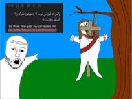 Jesus_BVLL MuslimBVLL_(pedophile) christian_cross christian_identity christianity isis islam islamic_state jesus jesus_christ meta:tagme meta:this_was_made_by_warrior_z’s_bastard_son migration muslims nigger variant:bernd // 786x588 // 243.2KB
