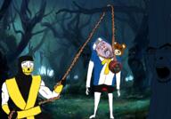 4soyjaks ack angry arm blood bloodshot_eyes bridget_(guilty_gear) closed_mouth clothes ear fatality forehead_protector forest full_body glasses guilty_gear hand hanging hat holding_object holding_rope lynching mask mortal_kombat muscles ninja noose open_mouth rope scorpion skull skull_mask smile smug soyjak stubble subvariant:muscular_chud teeth tongue tranny transgender_symbol tree variant:bernd variant:chudjak variant:cobson video_game yellow_teeth // 2096x1464 // 2.5MB