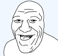 bald caveman nuvariant retard smile teeth transparent_background ugly variant:andre variant:unknown white_skin // 803x768 // 33.6KB