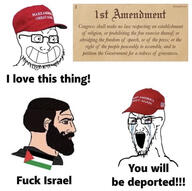 1st_amendment constitution flag:palestine free_speech israel maga palestine republican soyjak text variant:soyak // 1284x1280 // 634.4KB
