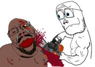 Warrior-Z(user) ack blood chainsaw dead gore meta:tagme pooner subvariant:chainsaw_bernd variant:bernd variant:sackjak // 1238x872 // 382.2KB