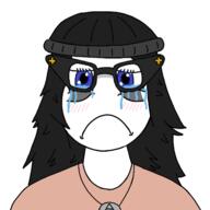 avengers beanie blue_eyes crying cute girl glasses hair sad soy soylent tear variant:soytan white_skin woman // 500x500 // 91.5KB