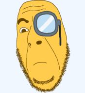 closed_mouth emoticon monocle neutral series:soymoji soyjak stubble variant:cobson yellow yellow_skin // 721x789 // 29.9KB