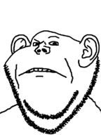 confused ear frown looking_at_you raised_eyebrow soyjak stubble variant:impish_soyak_ears white_background // 598x800 // 39.1KB