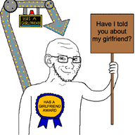 attention_whore award gf girlfriend holding_sign neon_sign sign smug smug_soyjak subvariant:soyak_(smug) subvariant:soyak_(smug)_2 subvariant:soyak_(smug)_2_ears variant:soyak // 815x815 // 68.0KB