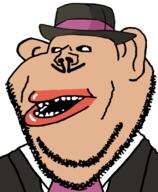 amerimutt brown_skin clothes don_turtelli hat lips mustache subvariant:impish_amerimutt suit variant:impish_soyak_ears // 598x728 // 86.5KB