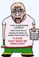 dbs clothes crying dragon_ball glasses holding_object jobshitfailure multiple_eyes paper shirt_with_words tenshinhan text tien tienshinhan tshirt variant:rupturejak // 448x658 // 46.5KB