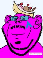 arch_linux banana_split_ice_cream closed_mouth developer ear food glasses magenta_skin mustache stubble subvariant:felix variant:impish_soyak_ears // 598x800 // 23.7KB