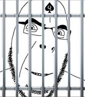 bars glasses kiss kissing licking prison_cell prisoner queen_of_spades spadeson subvariant:spadeson tounge variant:cobson // 1080x1220, 6.5s // 2.7MB