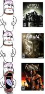 arm bloodshot_eyes fallout fallout_new_vegas glasses hair hanging makeup open_mouth purple_hair rope soyjak stubble subvariant:sprokejak suicide tongue tranny variant:soyak video_game yellow_teeth // 479x1000 // 546.8KB