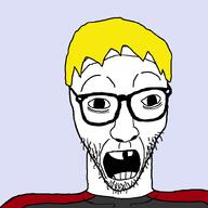 blonde_hair_ glasses nate open_mouth soyteen teeth variant:casnatus // 800x800 // 10.9KB