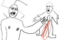 2soyjaks glasses open_mouth stubble subvariant:narge variant:cobson variant:graftedswansonjak // 669x458 // 33.8KB