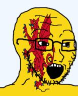 animal british dragon england flag flag:somerset glasses hair looking_to_the_right open_mouth somerset soyjak stubble teeth united_kingdom variant:soyak // 644x800 // 127.7KB