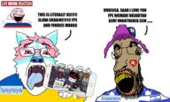 ack amerimuit bloodshot_eyes flag:russia flag:ukraine fundamental_paper_education furfag furry holding_phone imperator_(user) jewish_nose jews kike laughing live_reaction lysytsya lysytsya_is_an_obese_furfag_gooner_from_lvov purple_hair quebec russo_ukrainian_war subvariant:impish_amerimutt subvariant:trannyfur text tranny variant:bernd variant:impish_soyak_ears variant:parrotjak vatnik // 2160x1293 // 1.1MB