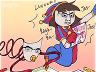 baby clown crayon drawing egaga gangle jax_(the_amazing_digital_circus) mask opipi opipi_is_aryan_and_will_save_the_white_race pacifier pomni ragatha_(the_amazing_digital_circus) tadcgem variant:chudjak variant:cobson // 1024x768 // 179.5KB