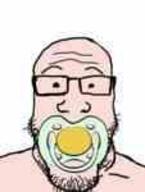 baby caca glasses pacifier stubble variant:markiplier_soyjak // 113x150 // 3.1KB