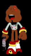 Warrior-Z(user) ai_generated brown_skin holding_object sega shadow shitskin speaking stubble subvariant:mexiaryan variant:meximutt // 480x848, 16s // 5.4MB