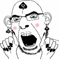 animated bbc blush ear glasses hand open_mouth queen_of_spades soyjak stubble variant:cobson // 200x200 // 5.5MB