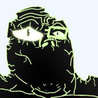 black_skin broken_glasses eye_glow meta:tagme no_mouth variant:tony_soprano_soyjak // 600x600 // 54.9KB