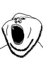 glasses merge open_mouth soyjak stubble template variant:gapejak variant:impish_soyak_ears // 598x800 // 17.3KB