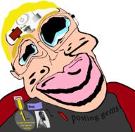a10_eyes badge blond clock glasses nate nonsense opposite rent_free soyjak subvariant:jartycuck variant:chudjak variant:cobson // 757x740 // 197.9KB