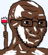 angry black_skin closed_mouth color cope glasses paint paintbrush skin stubble variant:soyak white_skin // 644x740 // 21.0KB