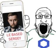 arm biz_(4chan) chainlink cryptocurrency glasses hand holding_object holding_phone iphone open_mouth phone sergey_nazarov soyjak stubble subvariant:phoneplier subvariant:phoneplier_vertical text variant:markiplier_soyjak // 844x724 // 844.9KB