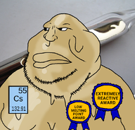 award bald cesium closed_mouth dripping element english_text fat metal obese series:elemental_mutts stubble text variant:meximutt // 888x849 // 543.9KB
