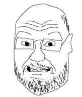balding clenched_teeth closed_mouth ear glasses hair soyjak stubble variant:unknown // 778x918 // 154.4KB