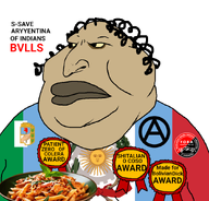 anarchism argentina award flag:anarcho-communism flag:argentina flag:italy italy jewish_nose peronismo spaghetti text variant:meximutt // 886x849 // 327.7KB