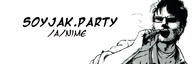 a_(soyjak.party) anime cigarette glasses hair meta:banner open_mouth sharty smoking soyjak soyjak_party soyjak_st text variant:soyak // 600x200 // 96.1KB