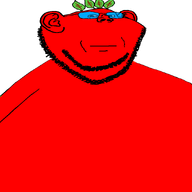 broot broot_(user) closed_mouth fat glasses leaf looking_at_you neutral red_skin stubble variant:impish_soyak_ears wide // 894x894 // 20.1KB