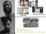 blood bloodshot_eyes clothes coffee crying dresden ear fire flag gigachad glasses greentext grey_skin gun hell i_love irl meme multiple_soyjaks mustache nas:gigachad open_mouth purple_hair rope shooting smile soyjak stubble subvariant:patrick subvariant:scholar suicide text tongue tranny variant:bernd variant:chudjak variant:cobson variant:gapejak warsaw // 400x298 // 26.5KB