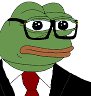 aliased amphibian clothes collared_shirt frog glasses green_skin nas:pepe pepe_the_frog remastered serious subnas:jager suit suit_and_tie template transparent_background