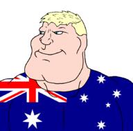 aryan australia australian blond blue_eyes buff closed_mouth flag flag:australia flags goy meta:tagme muscular_male non-jew subvariant:mexiaryan variant:meximutt white_skin yellow_hair // 886x872 // 121.6KB