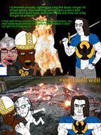 award bible bloodshot_eyes brown_skin buff clothes crucifix fire flag:israel glasses hat judaism kippah multiple_soyjaks open_mouth satch soyjak subvariant:chudjak_front sword tinfoil_hat variant:chudjak variant:feraljak variant:soyak wordswordswords yellow_teeth zuchetto // 3058x4081 // 5.0MB