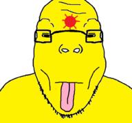 chinkmutt closed_mouth glasses imperial_japan jap japan retard retarded tounge_out variant:bernd yellow_skin // 657x612 // 51.6KB