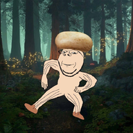 arm beige_skin clothes dance forest full_body fungus glasses hand hat leg mushroom smile soyjak stubble subvariant:wholesome_soyjak variant:gapejak // 1279x718 // 1.3MB