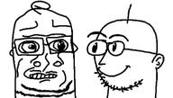 drawing ear glasses mouth_open mspaint one_hair smile stubble variant:sidjak variant:weirdpenis // 961x545 // 102.7KB