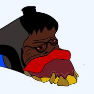 black_skin jartynigger nigger nuvariant open_mouth red_lips teeth teeth_showing traced train trend:jartycuck ugly variant:trainjak yellow_teeth // 2048x2048 // 312.1KB