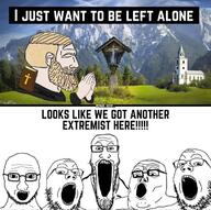 5soyjaks glasses nordic_chad open_mouth stubble subvariant:soyak_front teeth variant:gapejak variant:markiplier_soyjak variant:soyak variant:tony_soprano_soyjak // 720x718 // 158.7KB