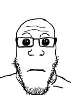 animated closed_mouth ext=gif glasses neutral oh_my_god_she_is_so_attractive open_mouth soyjak stubble talking variant:markiplier_soyjak // 600x800 // 20.6KB