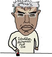 angry arm brown_skin button chud closed_mouth clothes front_facing fullmetal_alchemist glasses hair hand millions_must_die red_eyes soyjak subvariant:pol_face text tinted_glasses variant:chudjak white_skin // 991x1080 // 89.9KB