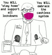 animated clothes doctor dr_soyberg facemask gigachad glasses great_reset hand necktie pointing pointing_at_viewer soyjak stubble text variant:feraljak you_will // 727x760 // 651.1KB
