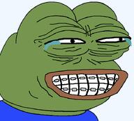 amphibian blue_shirt braces clothes frog green_skin kek laughing nas:pepe pepe_the_frog // 720x651 // 15.7KB