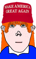 blue_eyes female freckles ginger ginger_hair maga maga_hat red_hair subvariant:vlodette transparent_background variant:vlodson white_skin // 639x1037 // 280.5KB