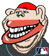 baseball_cap fred_durst happy limp_bizkit lol mutt necklace open_mouth smile stubble subvariant:impish_amerimutt trollface variant:impish_soyak_ears white_skin // 598x688 // 45.3KB