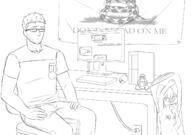 soy 2soyjaks art badge body_pillow chair clothes computer drawing glasses hair jake jakparty_soy libertarian linux mouse_(computer) sashley soyjak tuxedo variant:unknown // 1476x1039 // 393.4KB